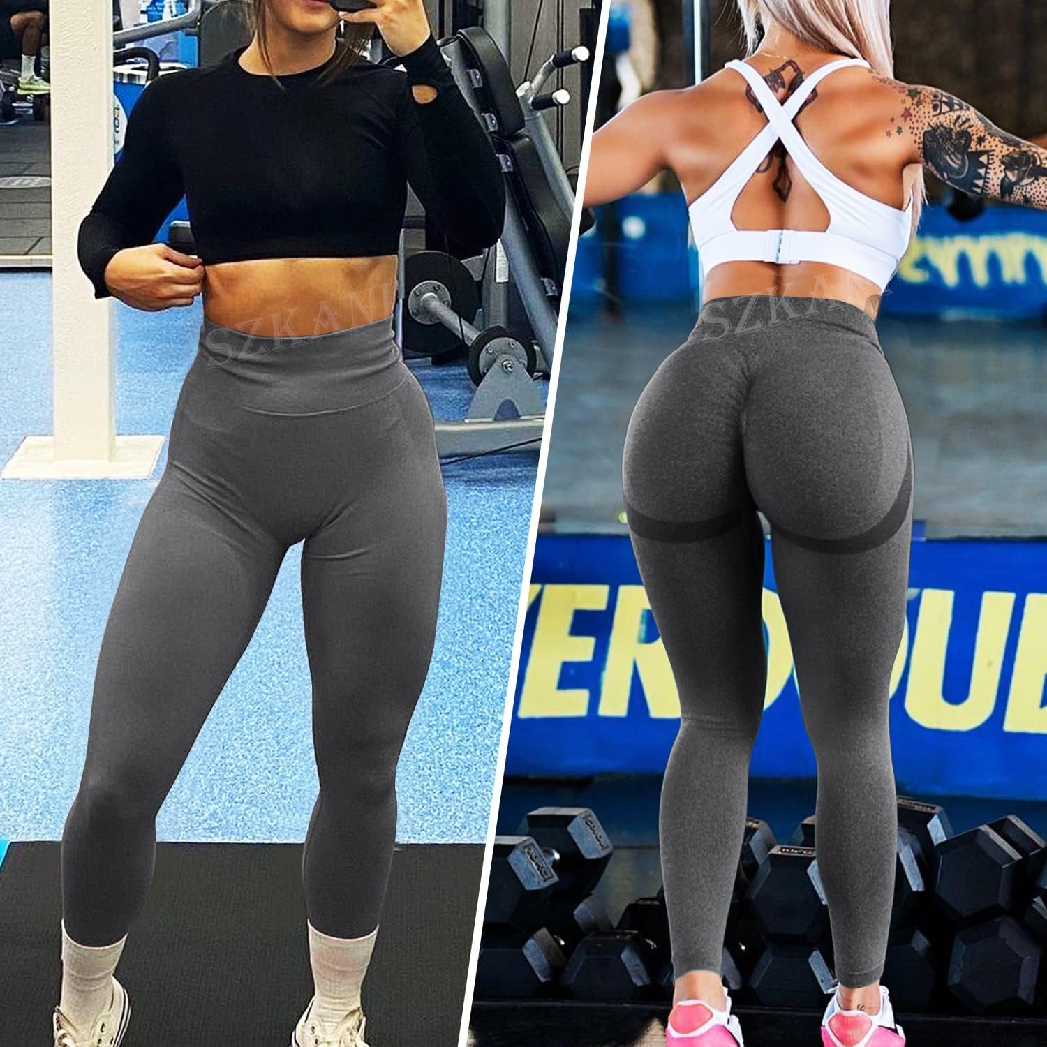 Butt Lifting Leggings for Women Booty High Waisted Workout Yoga Pants Scrunch Butt Gym Seamless Booty Tight